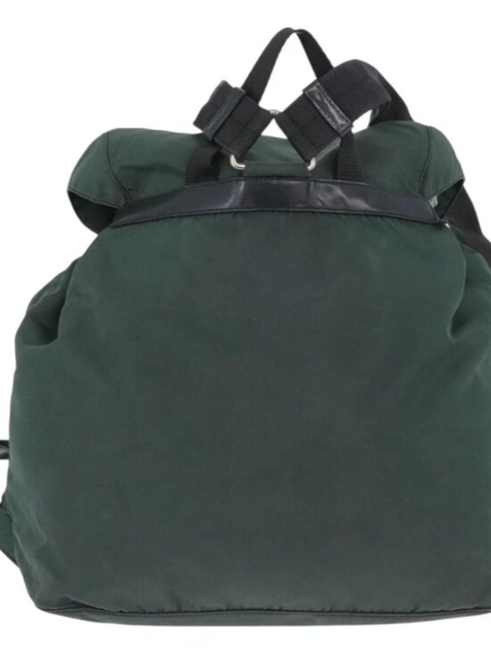 PRADA Backpack Nylon Green Silver Auth BSZ500 main image 15